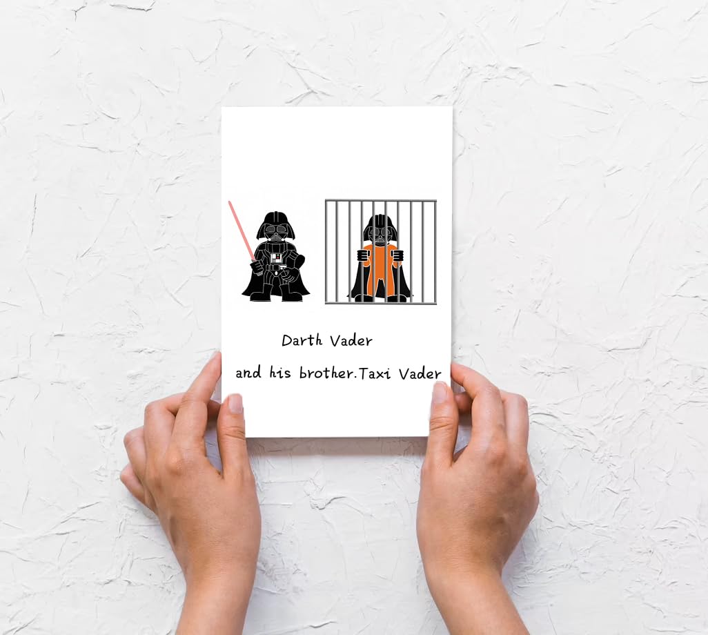 XXDJLP Humorous Birthday Card for Brother, Cute Bday Card Gifts for Family Members, Joke Birthday Card for Brother from Sister, Bro Bday Greeting Card, Birthday Card for Brother