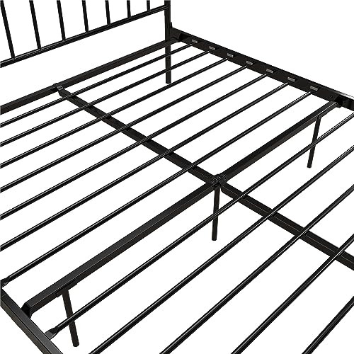 DHP Narla Metal Platform Bed, Queen, Black