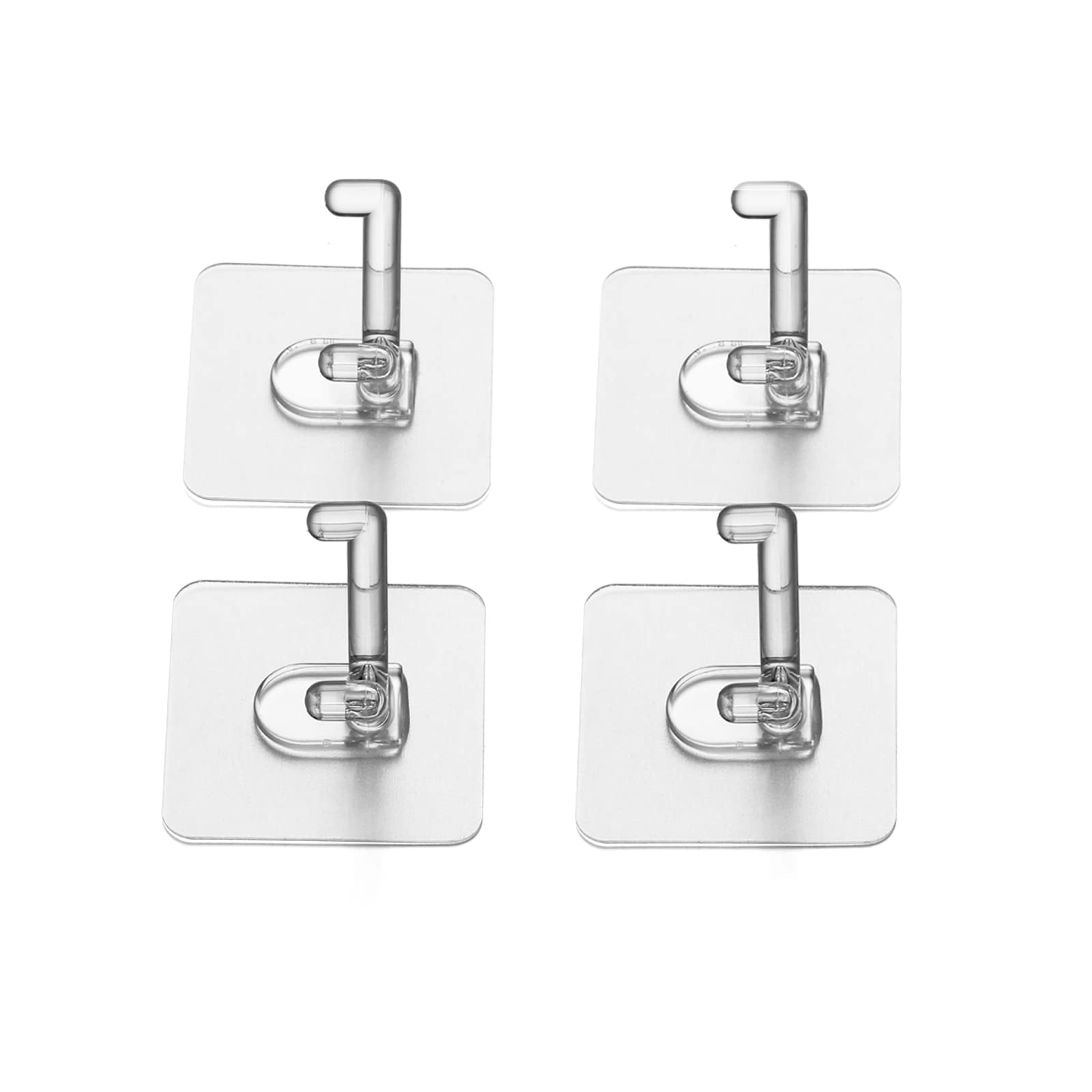 Steon Razor Holder for Shower, Adhesive Shower Razor Holder Removable and Reusable Waterproof Shaver Holder Hanger Hooks for Bathroom Kitchen to Organize Loofah Towel Robe Plug Coat (4 Pack)