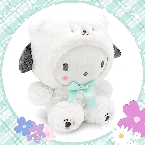 Kawaii Anime Pochacco Plush Pc Doll 8", Cartoon Stuffed Animal Figure Plushies Pillow Toy, Cute Cartoon Theme Party Favor, Soft Lovely Plushies Gift for Girls Teens Fans Birthday Decoration, Green