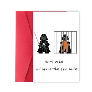 xxdjlp humorous birthday card for brother, cute bday card gifts for family members, joke birthday card for brother from sister, bro bday greeting card, birthday card for brother