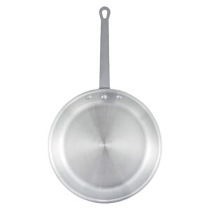 winco afp-10s commercial-grade aluminium fry pan/skillet, 10", silver