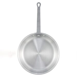 winco afp-14a commercial-grade aluminium fry pan/skillet, 14", silver