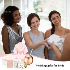 Bride Wedding Gifts with Bride Robes Bride Candle Drink Tumbler Bride Proposal Card Gift Box for Bachelorette Party