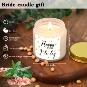 Bride Wedding Gifts with Bride Robes Bride Candle Drink Tumbler Bride Proposal Card Gift Box for Bachelorette Party