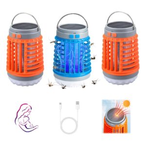 zaptek mosquitoes zapper 2023 multifunctional solar anti-mosquito light, electrizap buzz blast pro mosquitoes zapper, usb charing and solar, great for outdoor and indoor (3pcs)