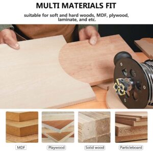 SpeTool Carbide Insert Surfacing Router Bit Spoilboard Planing 1-1/4 inch Cutting Diamter Slab Flattening for Woodworking with ATS Coating