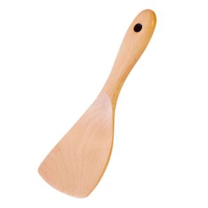 Operitacx Wooden Ladle Cooking Ladle Kitchen Scoop Wood Rice Paddle Rice Cooker Paddle Kitchen Paddle Wood Rice Scoop Wood Spatula Rice Spoon Wooden Paddle Bamboo Long Spoon