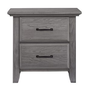 Soho Baby Chandler Premium 2-Drawer Nightstand, Graphite Gray