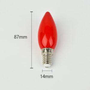 CYISONAL 10Pcs E14 Red Light Bulb Candle Bulb Buddha Lamps LED Altar Bulbs Temple Decorative Lamp Buddha Bead Decorative Lamps