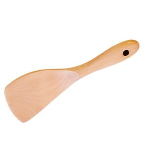 operitacx wooden ladle cooking ladle kitchen scoop wood rice paddle rice cooker paddle kitchen paddle wood rice scoop wood spatula rice spoon wooden paddle bamboo long spoon