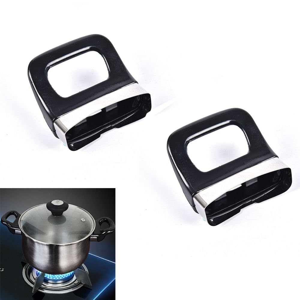 Pot Handle, 2Pack Pressure Pan Handles Ear Replacement Metal Pot Handles, Anti Scalding Cookware Pan Side Handles for Steamer Sauce Pot Cooker