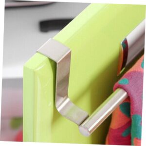 CHILDWEET 2 Pcs Towel Hanger Towel Hanging Rack Stainless Steel Rack Door Organizer Bar Organizer