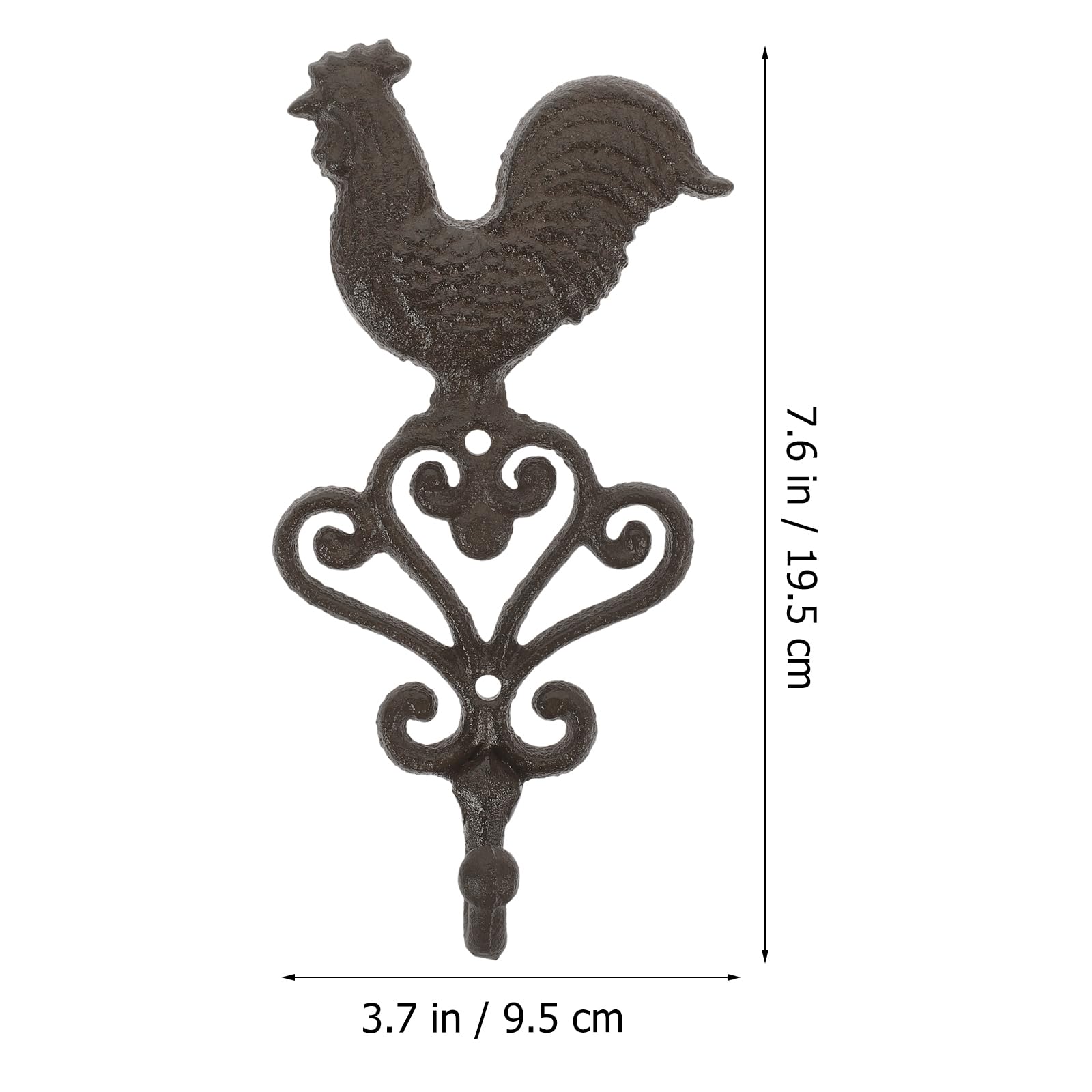 Cabilock Chickens Wall Hook Rooster Wall Hook Wall Mounted Iron Hook Vintage Farmhouse Wall Hook Animal Hanger Country Wall Hooks Coat or Key Holder Wall Hook for Hats Coats Keys Towels