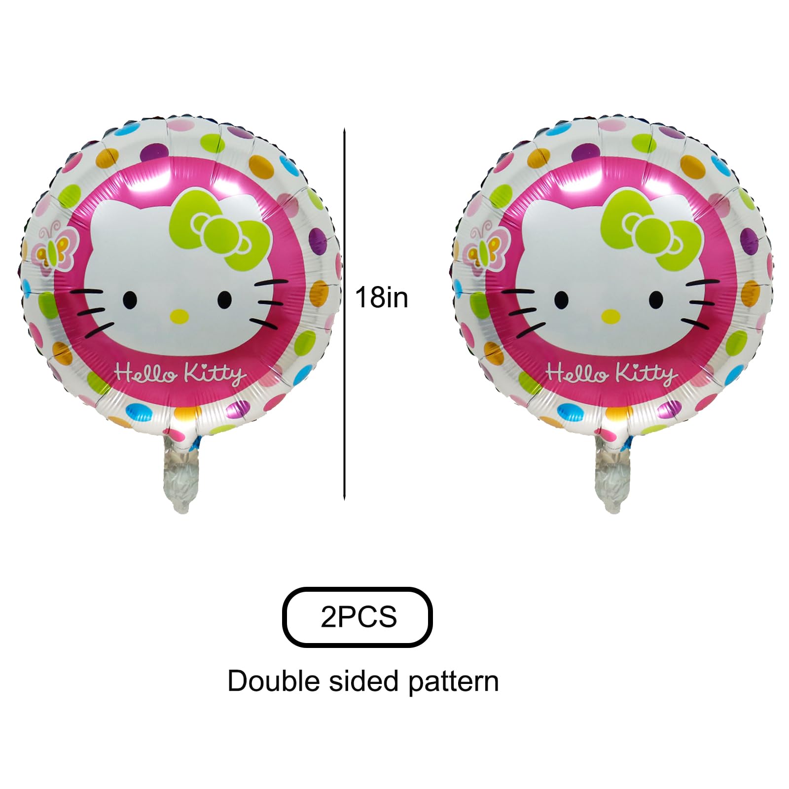 8Pcs Cute Anime Party Decoration Balloons,Aluminum Film Material Double Sided Balloons,Anime Theme Party Supplies,Kawaii Birthday Party Ballons (HE-02)