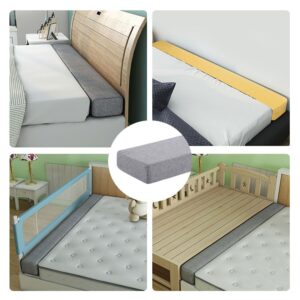 Custom Bed Gap Filler, Mattress Extender for King Twin Full Bed, Space Filler Between Bed and Wall Side with Removable Cover, Thick Wedge Headboard Gap Filler Queen (Linen)