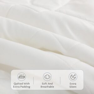 Reaks Electric Mattress Pad King Size, Quilted Heated Mattress Pad Dual Control with 10 Heat Settings, ETL Certified Bed Warmer with Timer for 1-12 Hours Auto Off, Lighted Button, White