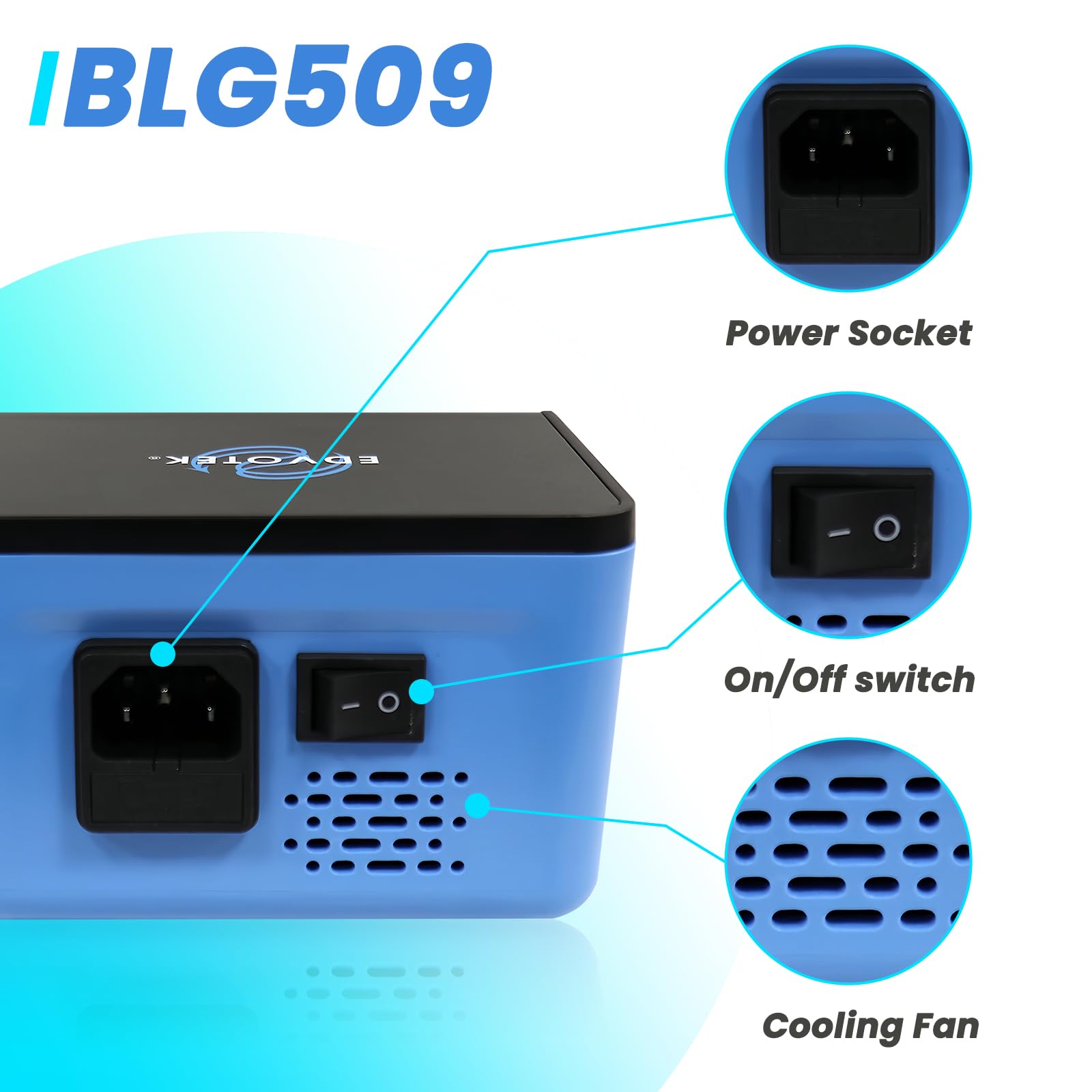 Biologix DuoSource Electrophoresis Bench Power Supply, Adjustable Output Voltage for 1 to 2 Units, Lab Power Supply, Case of 1