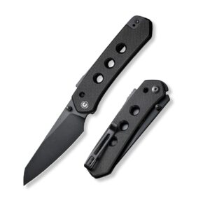 civivi vision fg pocket knife for edc, superlock folding knife with 3.54" reverse tanto nitro-v blade g-10 handle, ideal gift for men women c22036-1