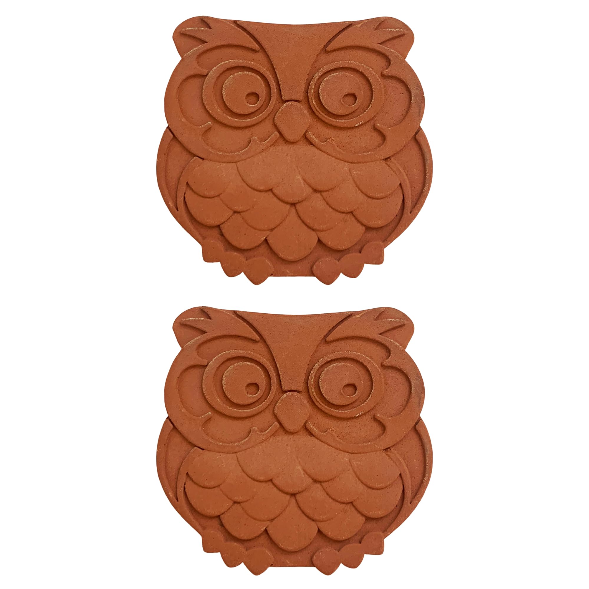 Fox Run Terracotta Brown Sugar Keeper and Saver, Owl, Set of 2