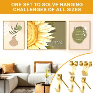 KURUI 303Pcs Picture Hanging Kit, Picture Hangers Assorted Kit With Heavy Duty Wall Hooks, Sawtooth, Picture Wire, D Rings, Hardware Nails, Eye Hooks and Picture Hanging Tool for Frame Canvas Mounting