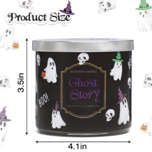 Halloween Gnome Candle Pumpkin Scented Candle for Halloween 3 Wicks Large Candle, 14 oz