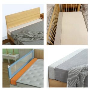 Custom Bed Gap Filler, Mattress Extender for King Twin Full Bed, Space Filler Between Bed and Wall Side with Removable Cover, Thick Wedge Headboard Gap Filler Queen (Linen)