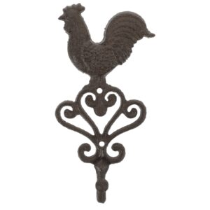 cabilock chickens wall hook rooster wall hook wall mounted iron hook vintage farmhouse wall hook animal hanger country wall hooks coat or key holder wall hook for hats coats keys towels