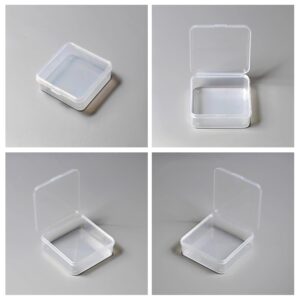 YHNTGB 30pcs Small Clear Plastic Beads Storage Containers Box, Small Bead Organizer Containers, Mini Bead Storage Containers Transparent Boxes for Small Items DIY Crafts Jewelry Hardware Diamond