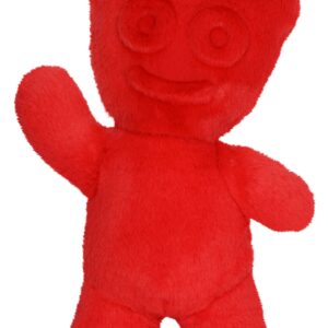 iscream Sour Patch Kids Furry 16.75" x 12" Candy Character Shaped Pillow, Red