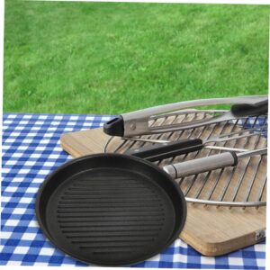 Cabilock non stick frying pan steak pans for grill skillet microwave barbecue pan induction pan grill pan for stove square grill pan bbq grilling pan bbq skillets aluminum round platter