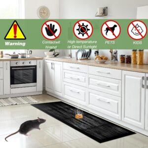 12 Pack Extra Large Glue Traps for Mice and Rats, Heavy Duty Rat Glue Traps, Super Sticky Mouse Glue Traps, Sticky Traps for Mice and Rats, Snake Glue Traps, Rat Traps for Indoor Outdoor (48" x 11")