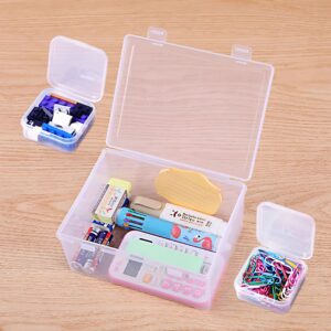 YHNTGB 30pcs Small Clear Plastic Beads Storage Containers Box, Small Bead Organizer Containers, Mini Bead Storage Containers Transparent Boxes for Small Items DIY Crafts Jewelry Hardware Diamond