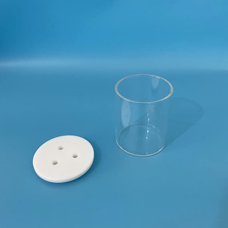 3-Hole Electrolytic Cell, 3 Electrodes Holes Cover Electrolytic Cell, Laboratory Electrolytic Cell, Electrochemical Reaction Kettle, Have PTFE Material Options (25ml-30mm InerD-43mm H)