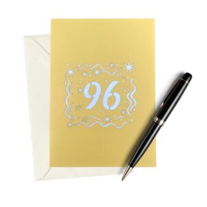 ALPHAK Happy 96th Birthday 3D Pop Up Card, Birthday 3D Greeting Card, 96th Birthday Gifts