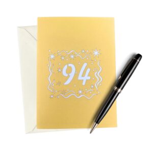 ALPHAK Happy 94th Birthday 3D Pop Up Card, Birthday 3D Greeting Card, 94th Birthday Gifts