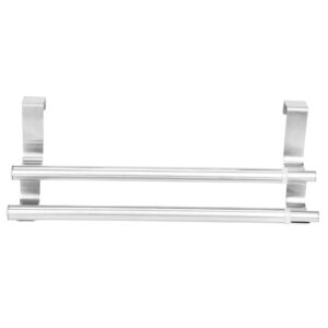 Fybida Towel Rack Over Door Over Door Towel Rack 26×13×3 Double Layers Stainless Steel Telescopic Towel Rack Hanger Bathroom Kitchen