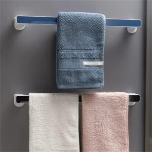 Self Adhesive Multi Purpose Towel Holder Bath Towel Rack Shelf Towel Bar Kitchen Accessories (D 46.3 * 6.5 * 2.8cm)