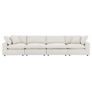 Modway Commix Down-Filled Overstuffed Boucle Fabric 4-Seater Sofa