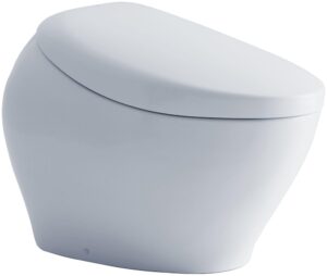 toto® neorest® nx1 dual flush 1.0 or 0.8 gpf toilet with integrated bidet seat, ewater+® - cotton white - ms902cumfg#01