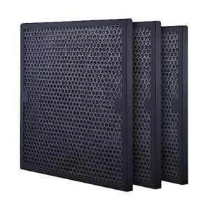 vevor active carbon filters, 3 pack, 16'' x 19'' air filter replacement, high-efficient stage 2 filters compatible w/bluedri & vevor scrubber, air purifiers, water damage restoration equipment