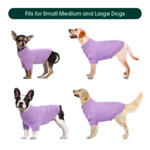 Kuoser Small Dog Sweater, Dog Sweaters for Small Dogs, Winter Dog Clothes for Small Dogs Boy Girl, Christmas Thanksgiving Dog Knitswear Puppy Sweater for Yorkie, Bichon Frise, Shih Tzu