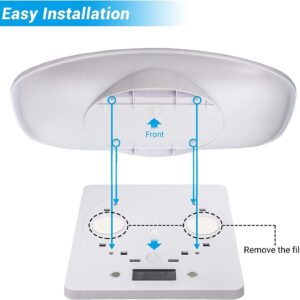 YTCYKJ Puppy Scales for Weighing, Multi-Function LCD Digital Puppy Scale for whelping Dogs with Pet Thermometer＆Nail Clipper, Perfect for Puppy/Hamster/Hedgehog/Food, Capacity up to 33 lb