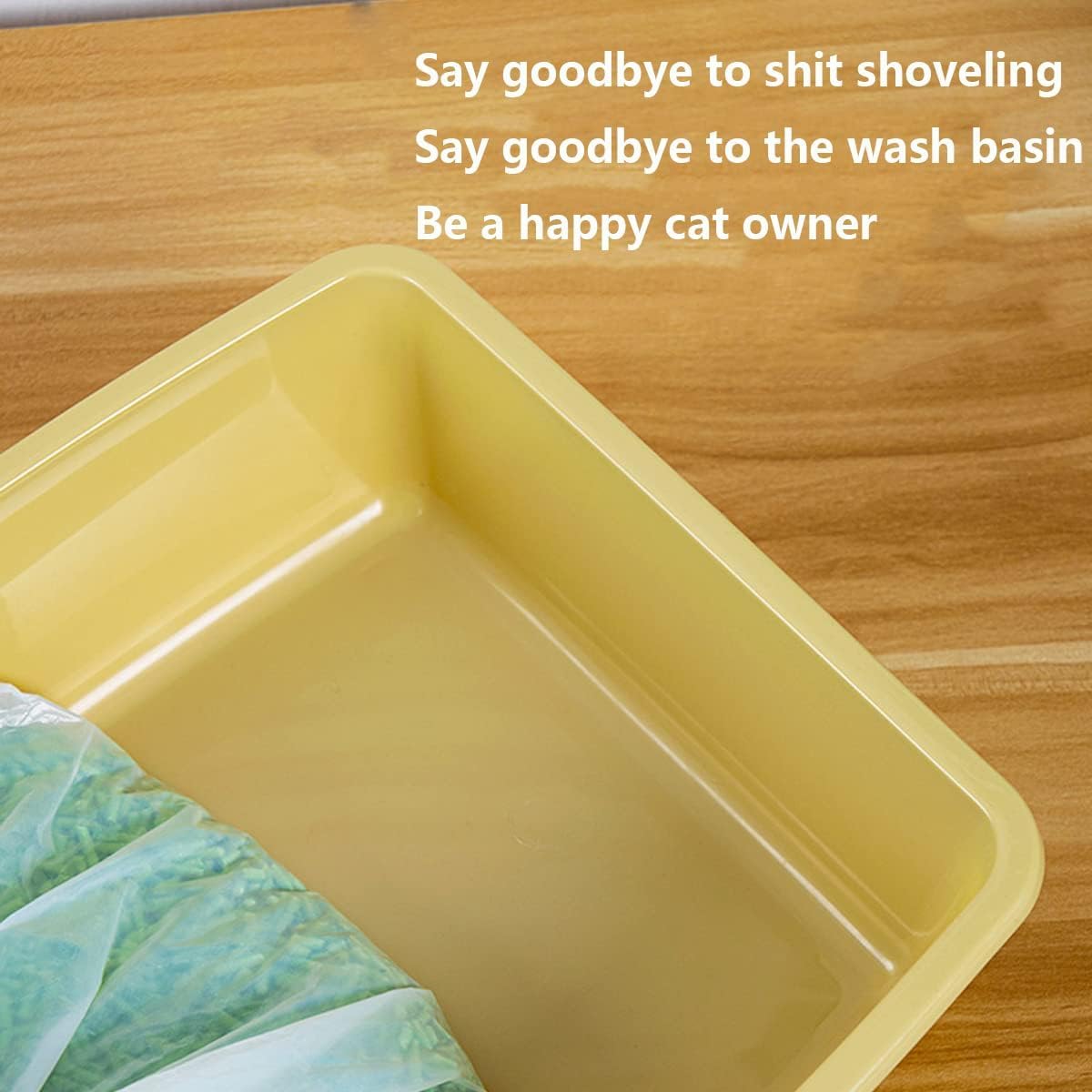 SIRAHOSI 12 Count Small Cat Litter Box Liners, Scratch-Resistant, Waterproof, No More Messes