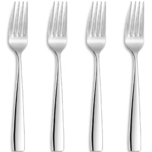 KEAWELL Premium 4-Piece Louis Dinner Fork, 18/10 Stainless Steel, Set of 4, Fine Fork Set with Squared Edge, Dishwasher Safe (8.3 inches)