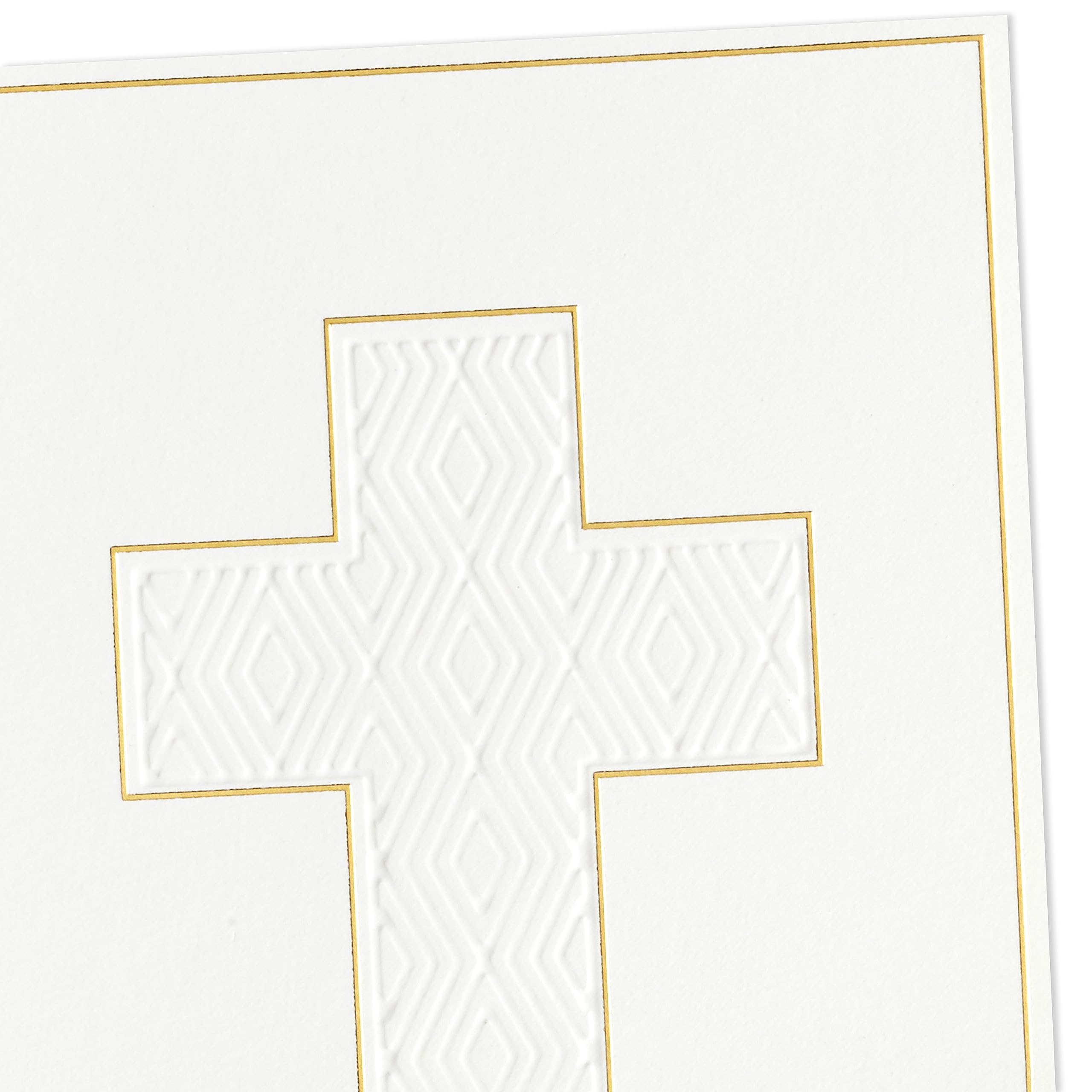 Hallmark Religious Easter Cards, Gold Cross (20 Blank Cards with Envelopes) for Confirmations, Baptisms, Weddings, Clergy Appreciation