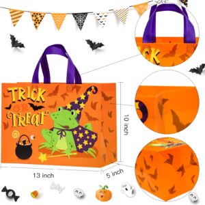 Loveinside Halloween Medium Recycled Gifts Bags with Handles, Reusable Halloween Party Gift Bag, Shopping Bag - 13" x 5" x 10", 12 Pcs