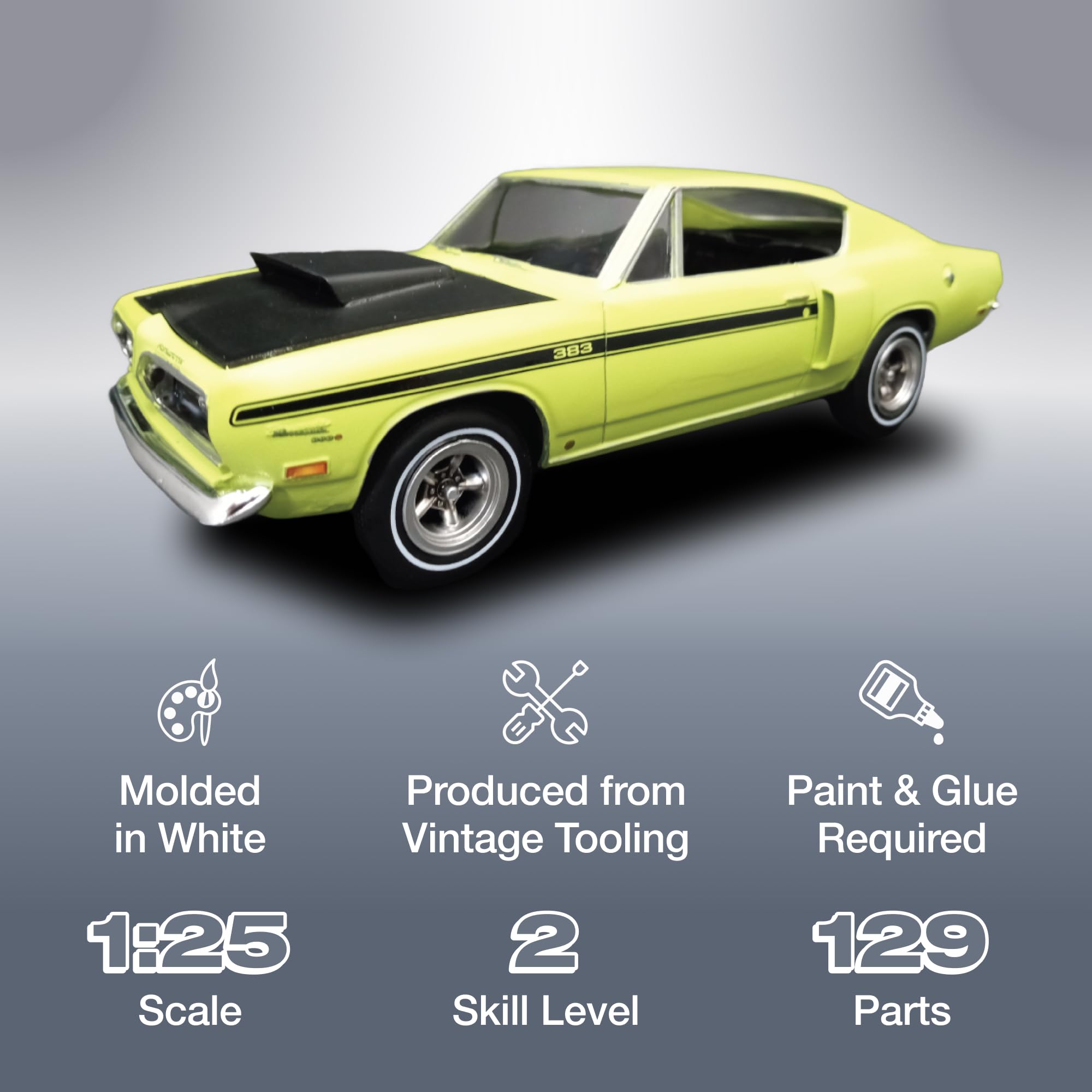 MPC 1969 Plymouth Barracuda 1:25 Scale Model KIt