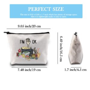 GJTIM Quilting Themed Gift Sewing Gift Sewing Storage Bag Stitching Makeup Bag For Quilters Seamstress Tailors Sewing Lovers (OK Sewing Bag)