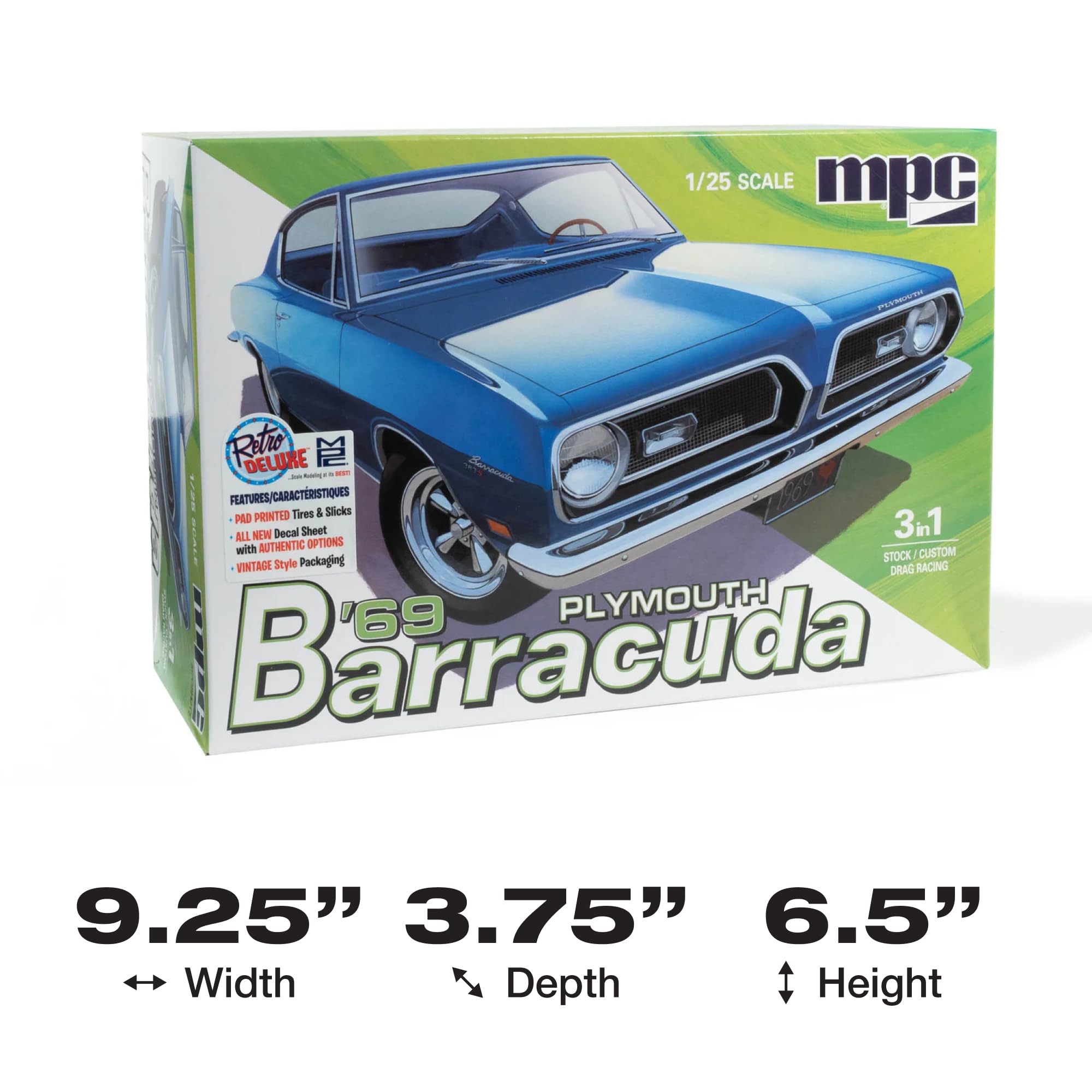 MPC 1969 Plymouth Barracuda 1:25 Scale Model KIt